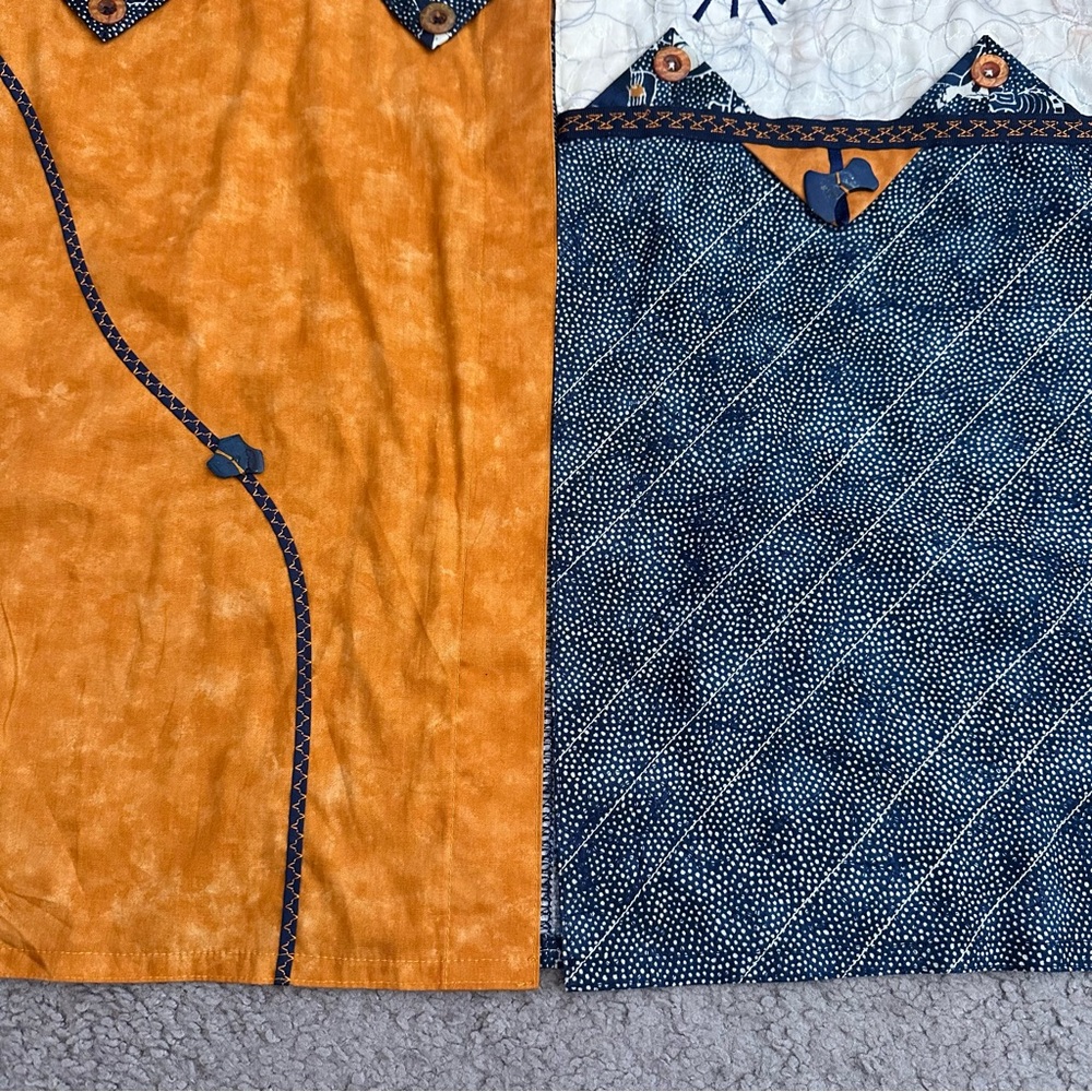 Patchwork Tunic Open Front Blazer - image 2